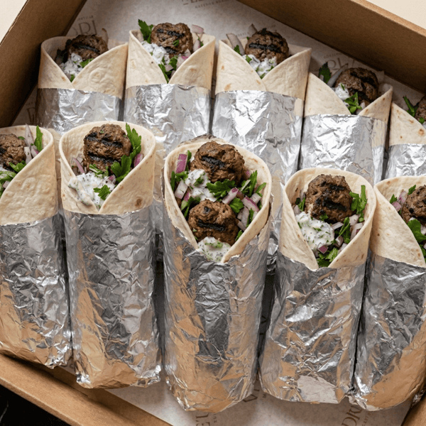 Beef Kofte Wrap Platter - Last Summer Catering