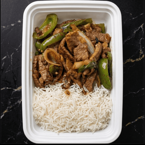 Beef Stir Fry with Rice - Last Summer Catering