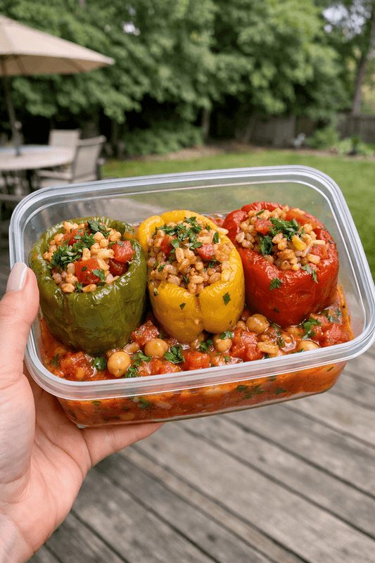 Turkish Stuffed Peppers (Vegetarian) - Last Summer Catering