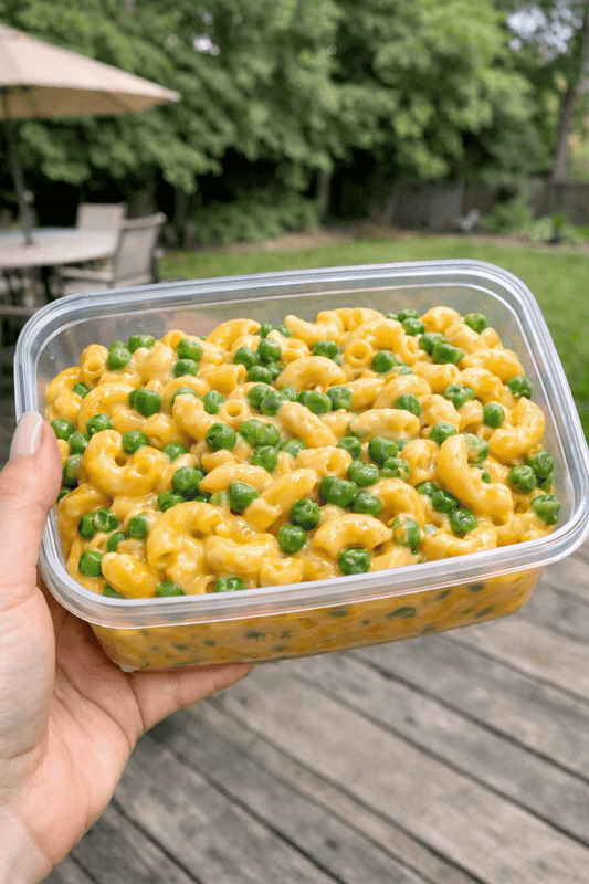 Mac & Cheese with Peas - Last Summer Catering