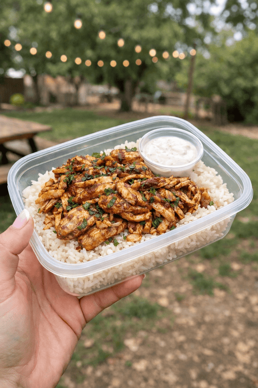 Chicken Shawarma Plate with Rice