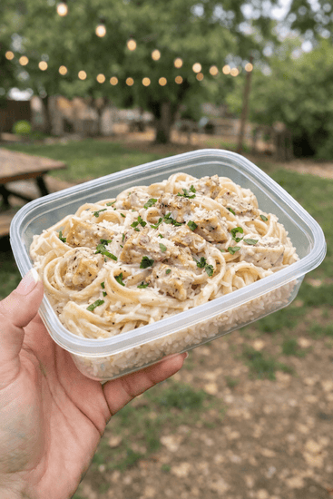 Creamy Chicken Alfredo Pasta - Last Summer Catering
