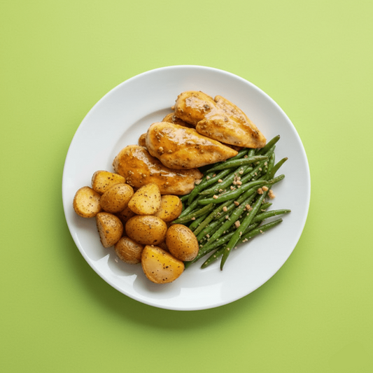 Honey Mustard Chicken halal prepared meal from Last Summer Catering ready to heat and eat