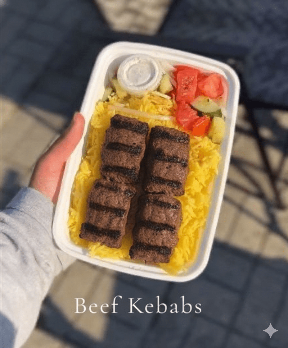 Beef Kebab Plate - Last Summer Catering