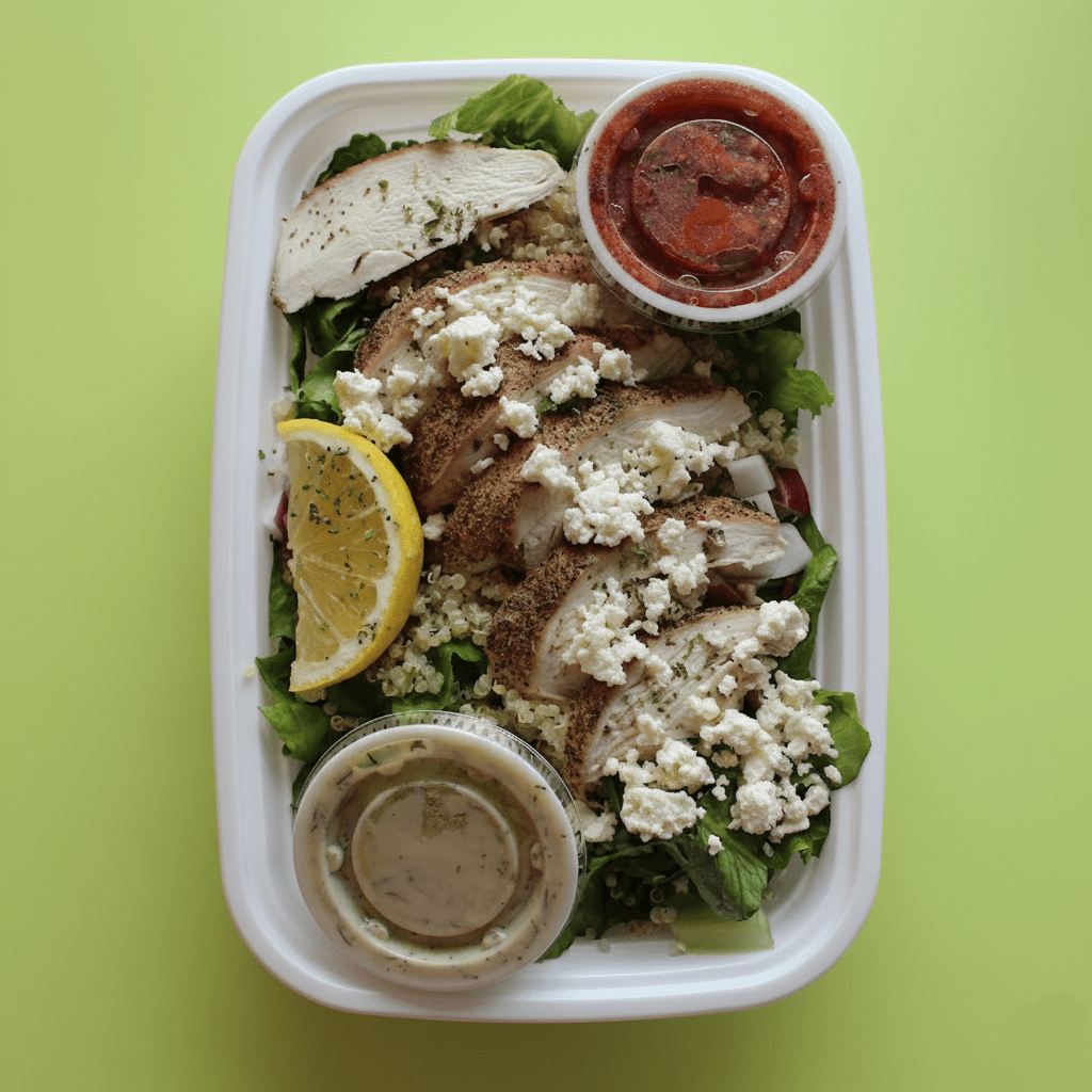 Chicken Tzatziki Salad halal prepared side dish from Last Summer Catering