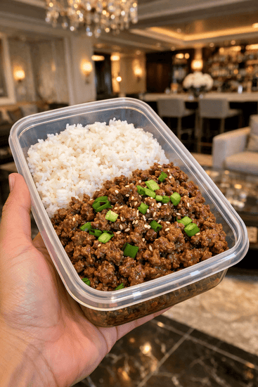 Korean Ground Beef with White Rice - Last Summer Catering