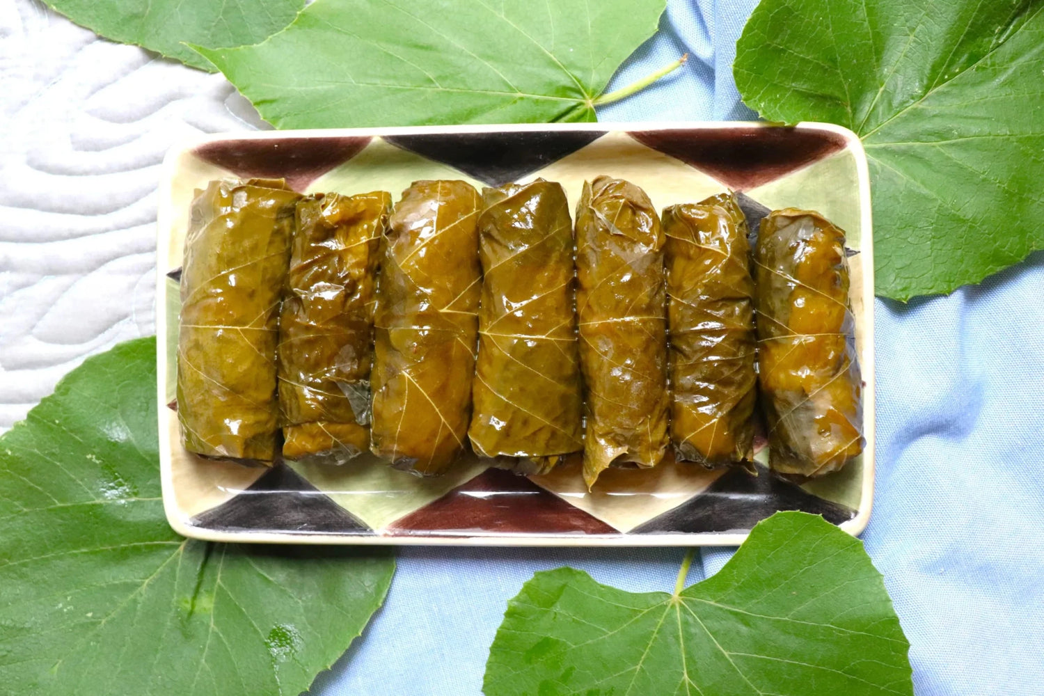 Vegetarian Dolma (Stuffed Grape Leaves) - Last Summer Catering