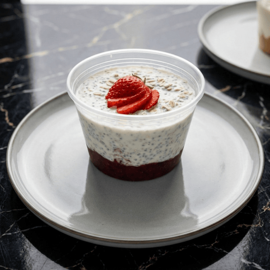 Overnight Oats - Strawberry and Raspberry - Last Summer Catering