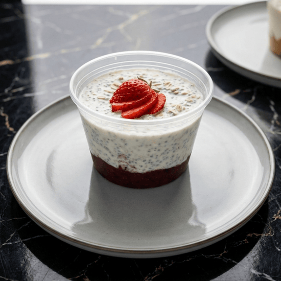 Overnight Oats - Strawberry and Raspberry - Last Summer Catering