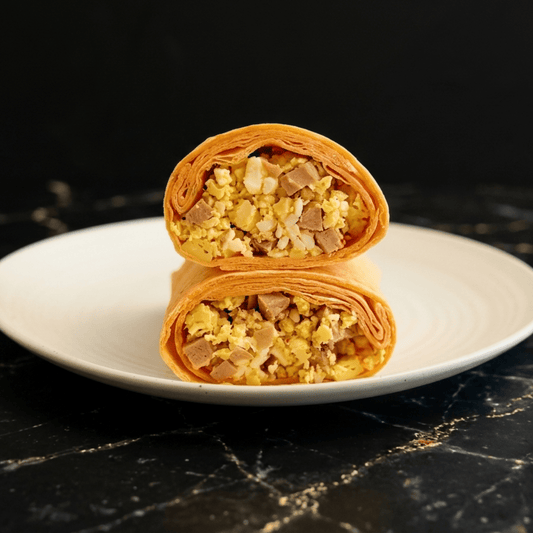 Sausage and Cheese Breakfast Wrap - Last Summer Catering