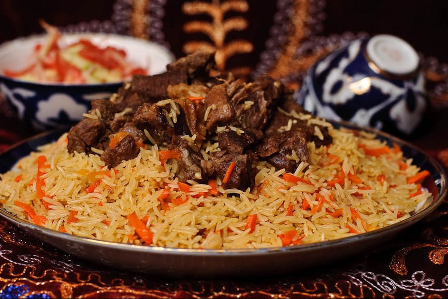 Uzbek beef plov
