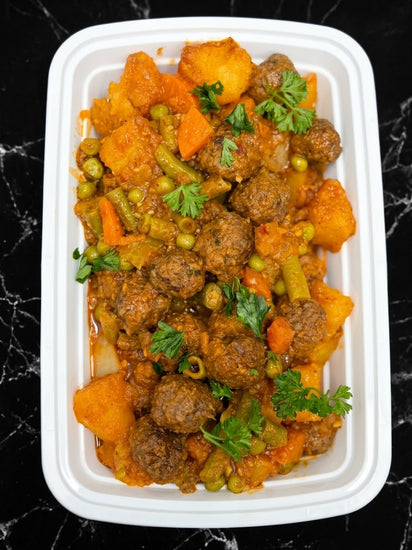Meatball and Vegetable Stew - Last Summer Catering