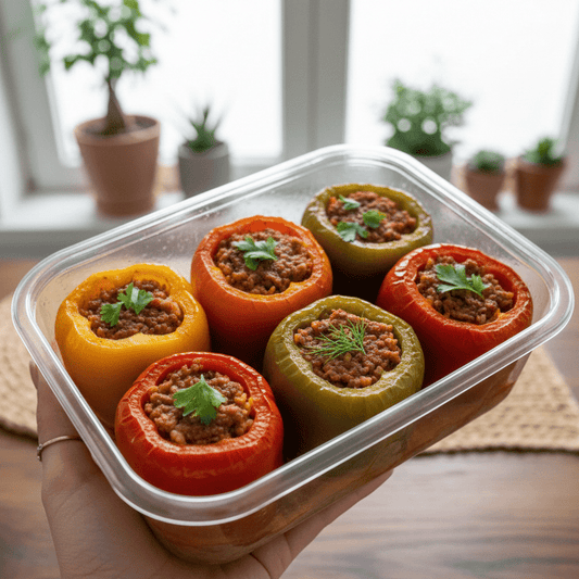Vegetarian Stuffed Peppers - Last Summer Catering